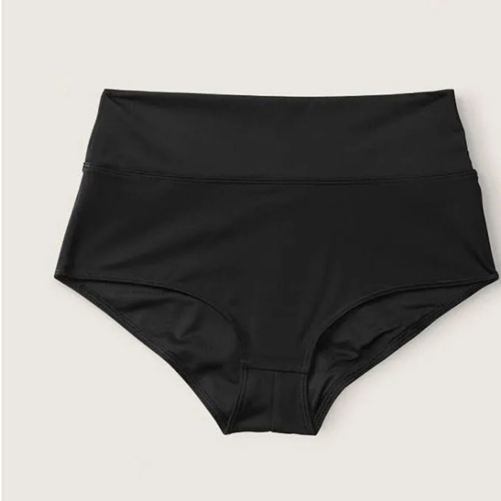 Black High Waisted swim Bottom